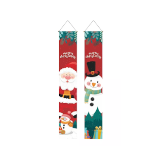 Foto 1 | Banner De Navidad Decoración 180 Cm X 30 Cm, Rojo