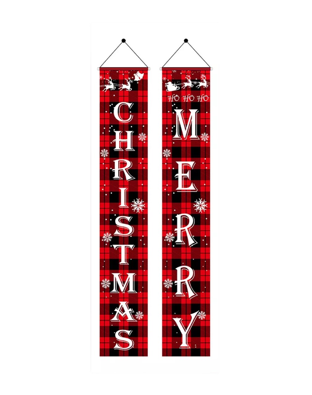 Banner Coplas De Navidad Decoración Puerta Cortina 180 X 30 Cm, Colorido $549