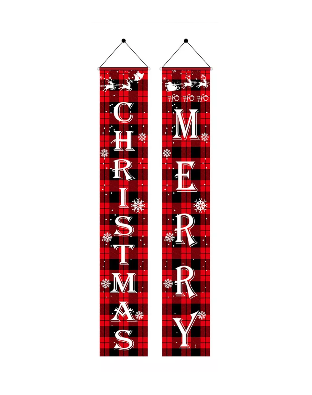 Banner Coplas De Navidad Decoración Puerta Cortina 180 X 30 Cm, Colorido