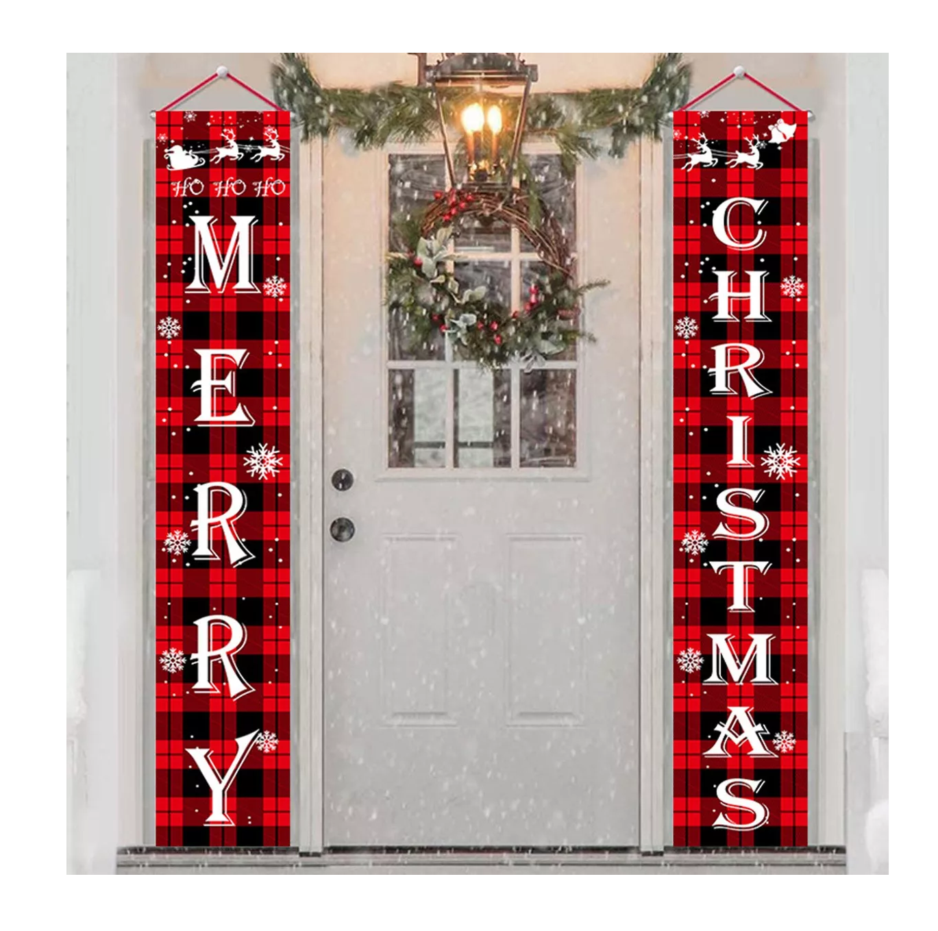 Foto 5 pulgar | Banner Coplas De Navidad Decoración Puerta Cortina 180 X 30 Cm, Colorido