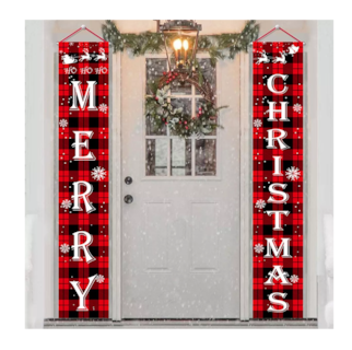 Foto 4 | Banner Coplas De Navidad Decoración Puerta Cortina 180 X 30 Cm, Colorido