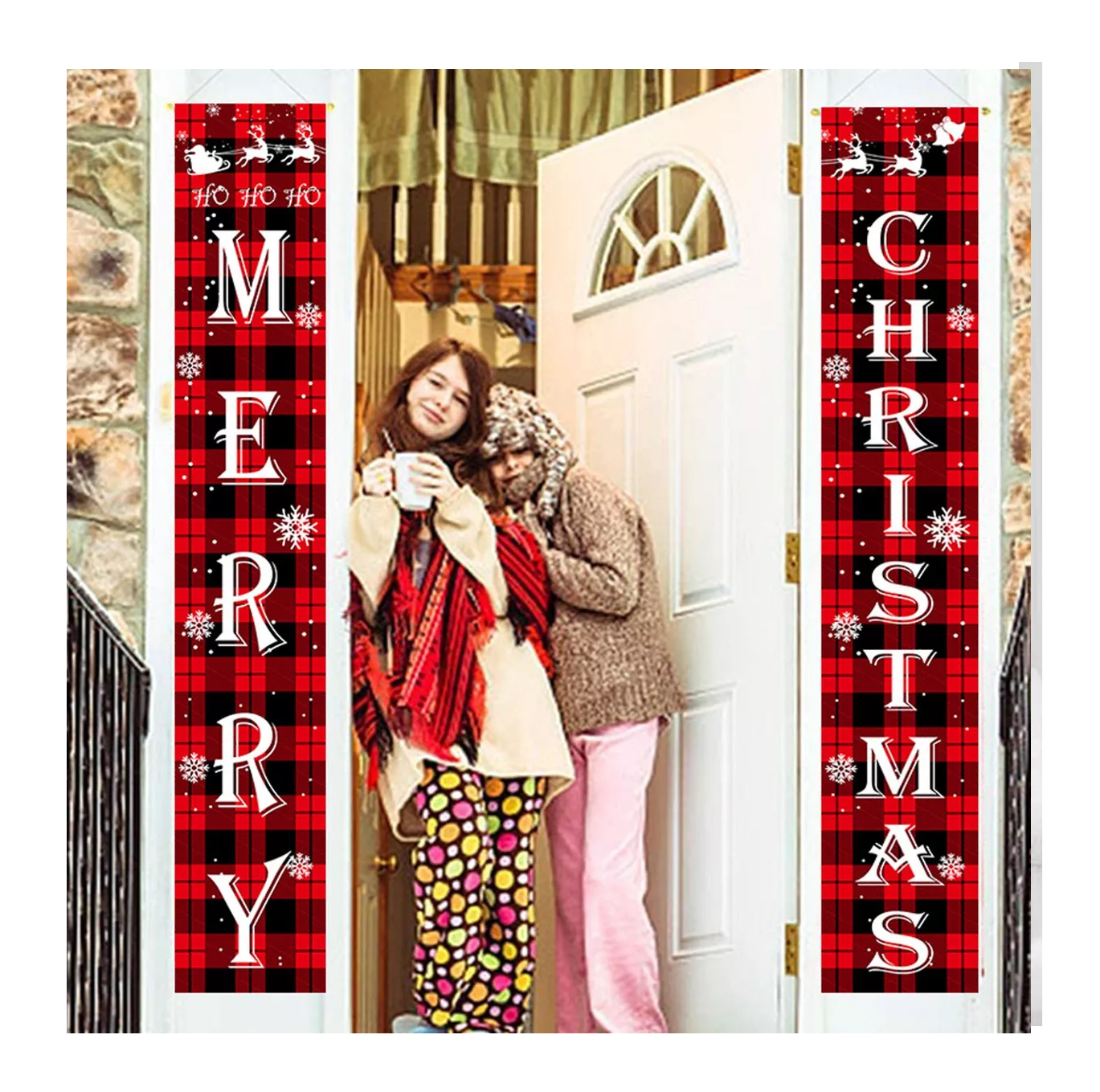 Foto 5 | Banner Coplas De Navidad Decoración Puerta Cortina 180 X 30 Cm, Colorido