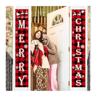 Foto 5 | Banner Coplas De Navidad Decoración Puerta Cortina 180 X 30 Cm, Colorido