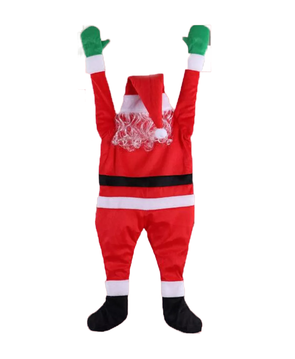 Santa Claus Colgante de Escalada Decoración Navidad 170 Cm Rojo