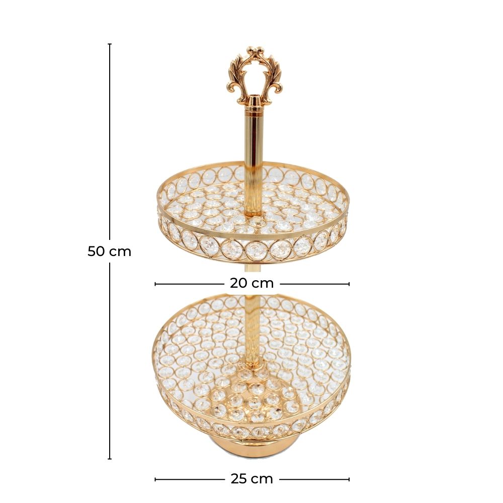 Foto 4 pulgar | Soporte para Repostería Decoluxe Mónaco Dorado 2 Niveles