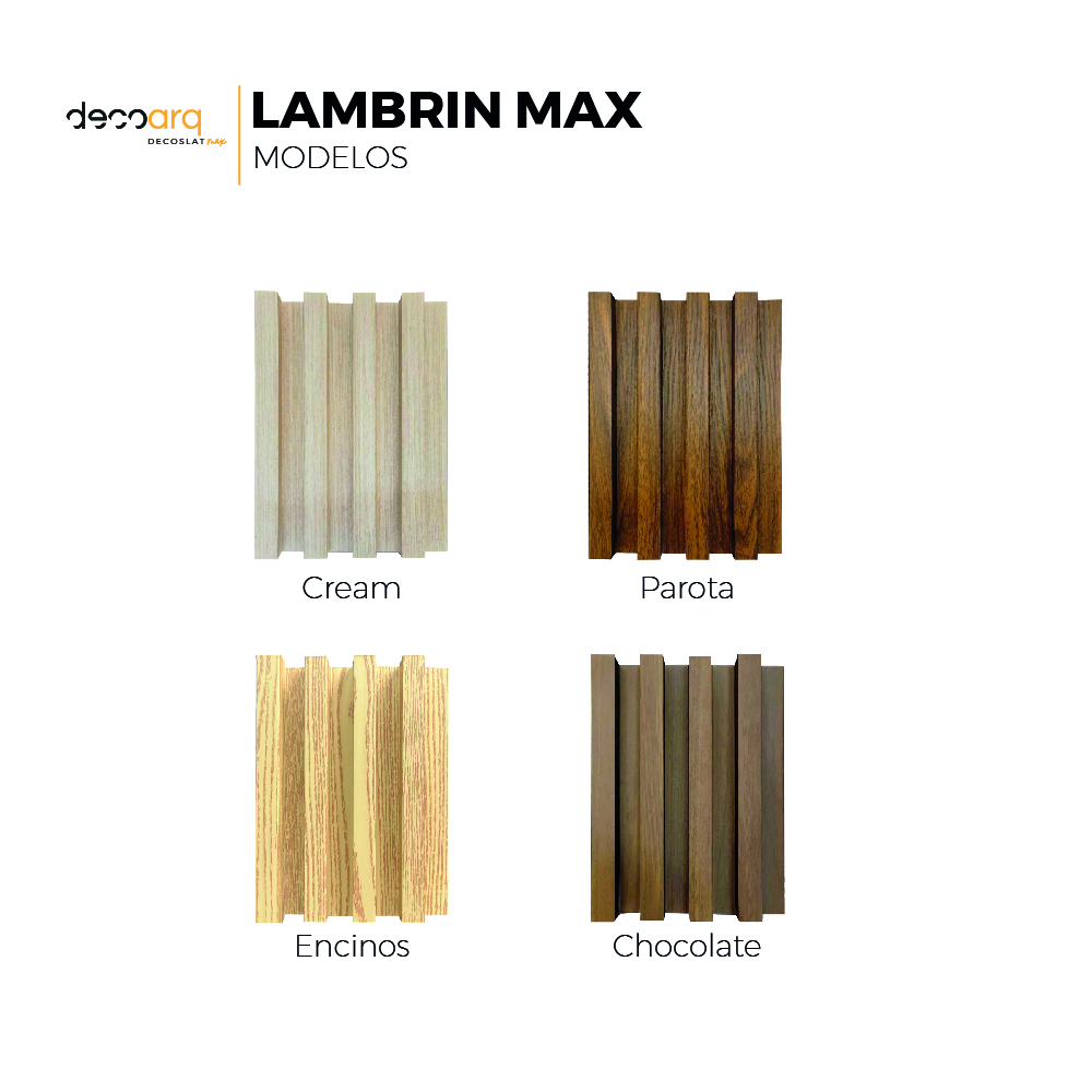 Foto 3 pulgar | Lambrin Max Chocolate Tipo Madera Para Muro 6pz 280x16.8cm