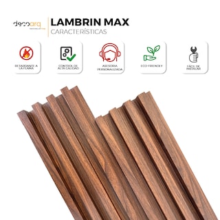 Foto 3 | Lambrin Max Encinos Tipo Madera Para Muro 6pz 280x16.8cm