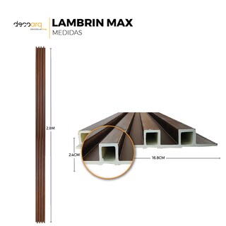 Foto 5 | Lambrin Max Encinos Tipo Madera Para Muro 6pz 280x16.8cm