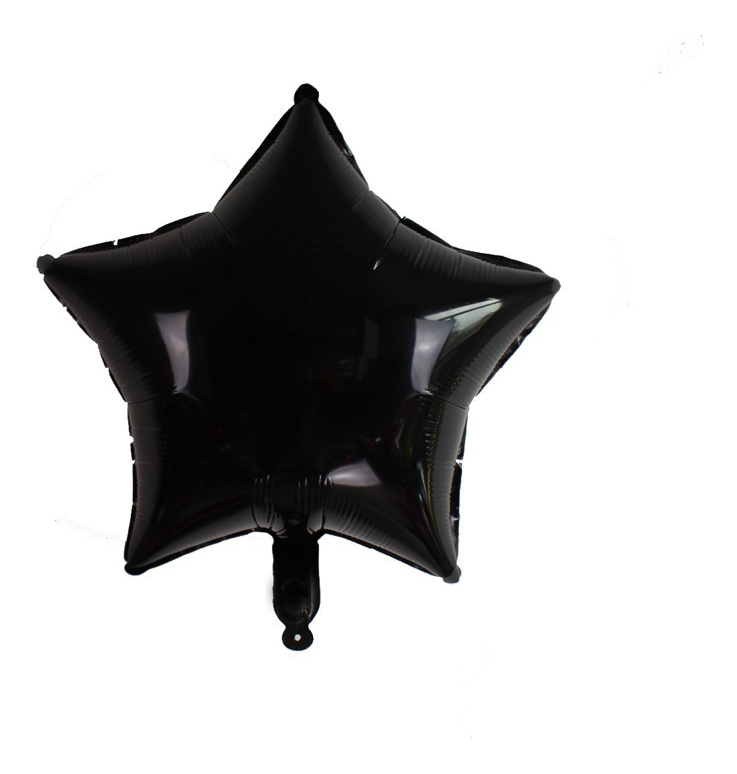 Foto 2 pulgar | 50 Globos Metálicos de Estrellas Negros