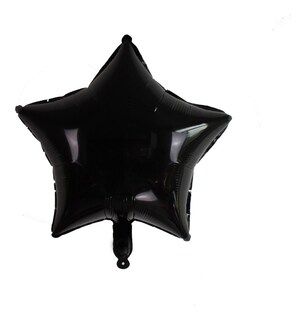 Foto 1 | 50 Globos Metálicos de Estrellas Negros