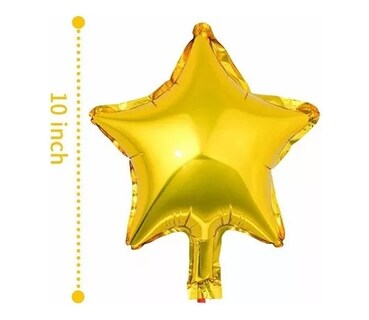 Foto 3 | 50 Globos Metálicos de Estrellas Dorados