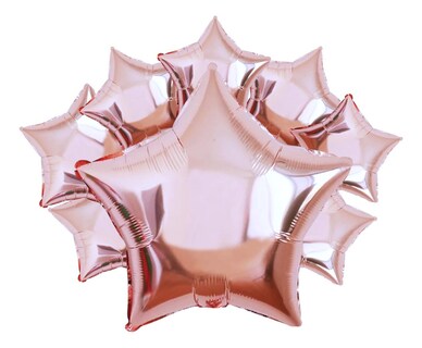 Foto 1 | Globos Estrella Metálico 18 Pulgadas 10 piezas Rosa