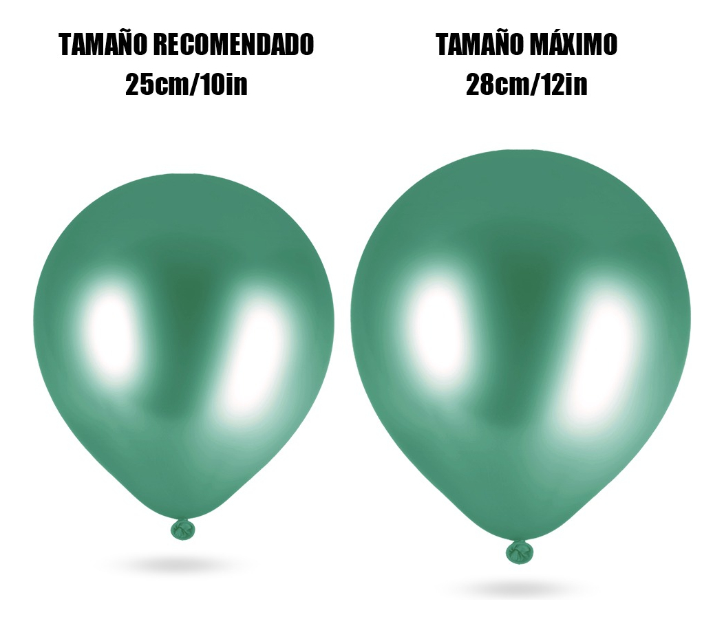 Foto 3 pulgar | Fiesta Decoración Boda Metálico Látex Globo Decoración 50pcs ￼verde