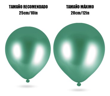 Foto 2 | Fiesta Decoración Boda Metálico Látex Globo Decoración 50pcs verde