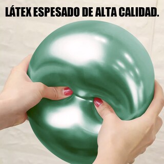 Foto 3 | Fiesta Decoración Boda Metálico Látex Globo Decoración 50pcs verde