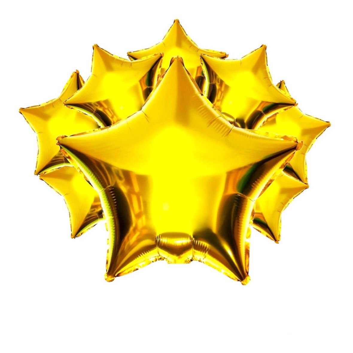 Globos Estrella Metálico 18 Pulgadas Varios Colores 10piezas Dorado