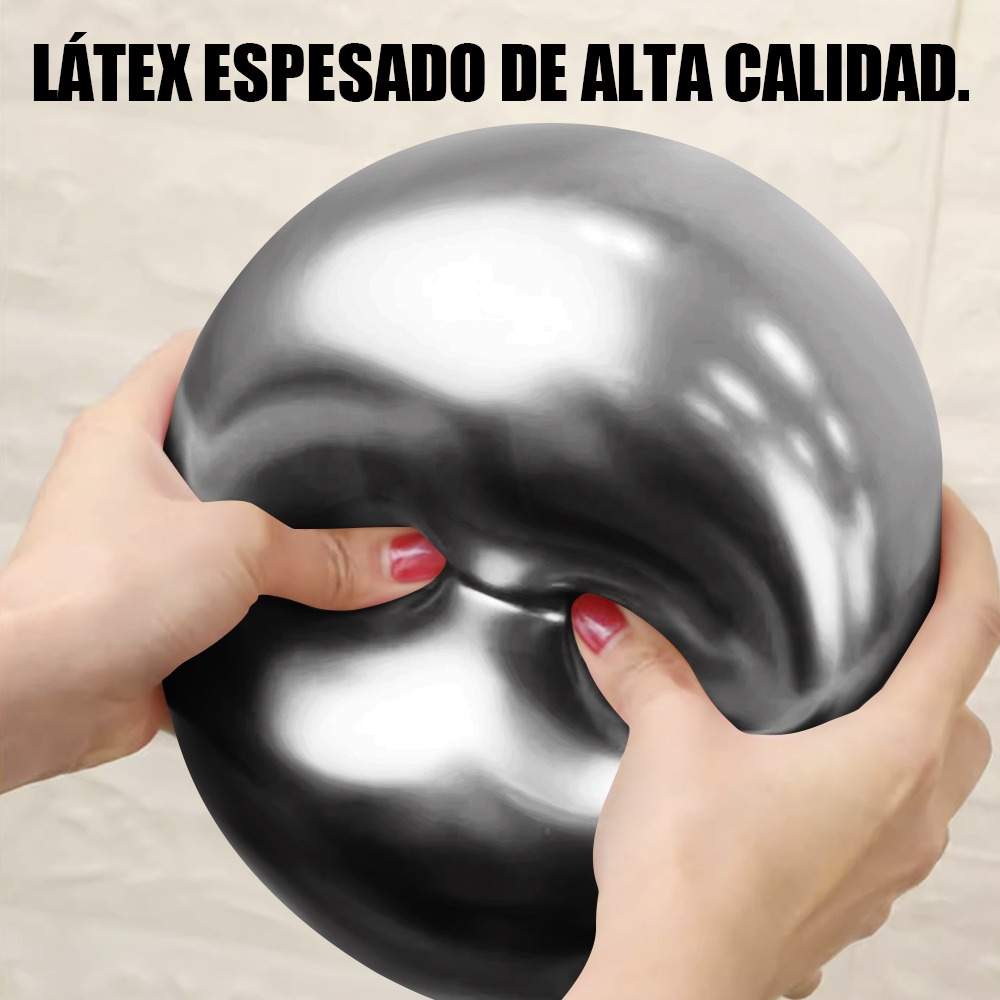Foto 4 pulgar | Fiesta Decoración Boda Metálico Látex Globo Decoración 50pcs Negro