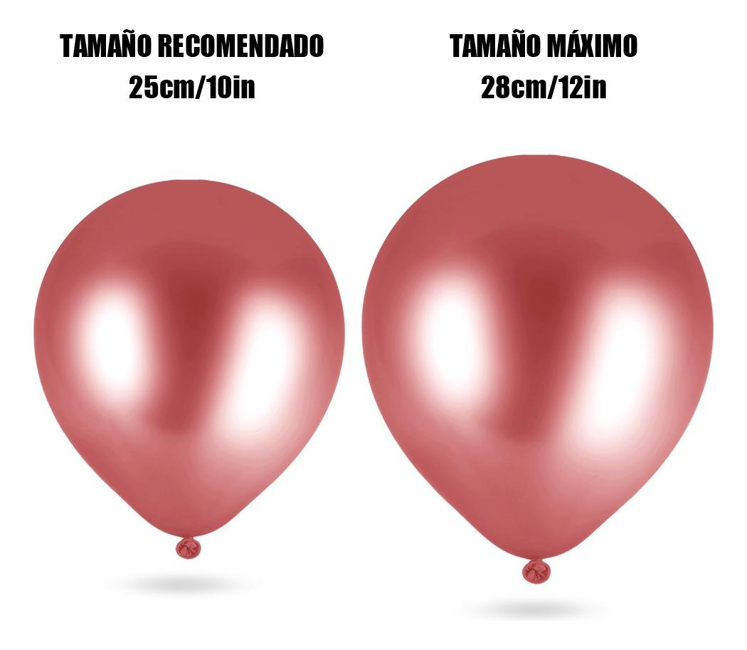 Foto 3 pulgar | Fiesta Decoración Boda Metálico Látex Globo Decoración 50pcs Rojo