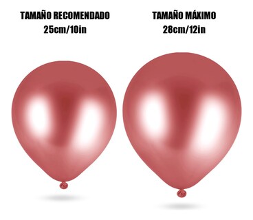 Foto 2 | Fiesta Decoración Boda Metálico Látex Globo Decoración 50pcs Rojo