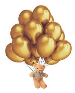 Foto 1 | Fiesta Decoración Boda Metálico Látex Globo Decoración 50pcs Dorado