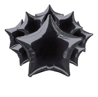 Foto 1 | Globos Estrella Metálico 18 Pulgadas Varios Colores 10piezas Negro
