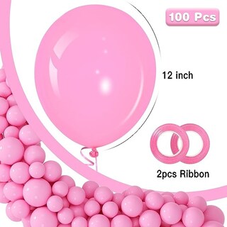 Foto 2 | Globos para Decoración 12 " 100 Piezas Rosa