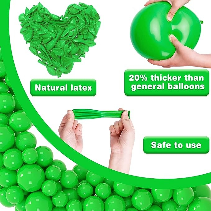 Foto 4 pulgar | Globos para Decoración 12 " 100 Piezas Verde