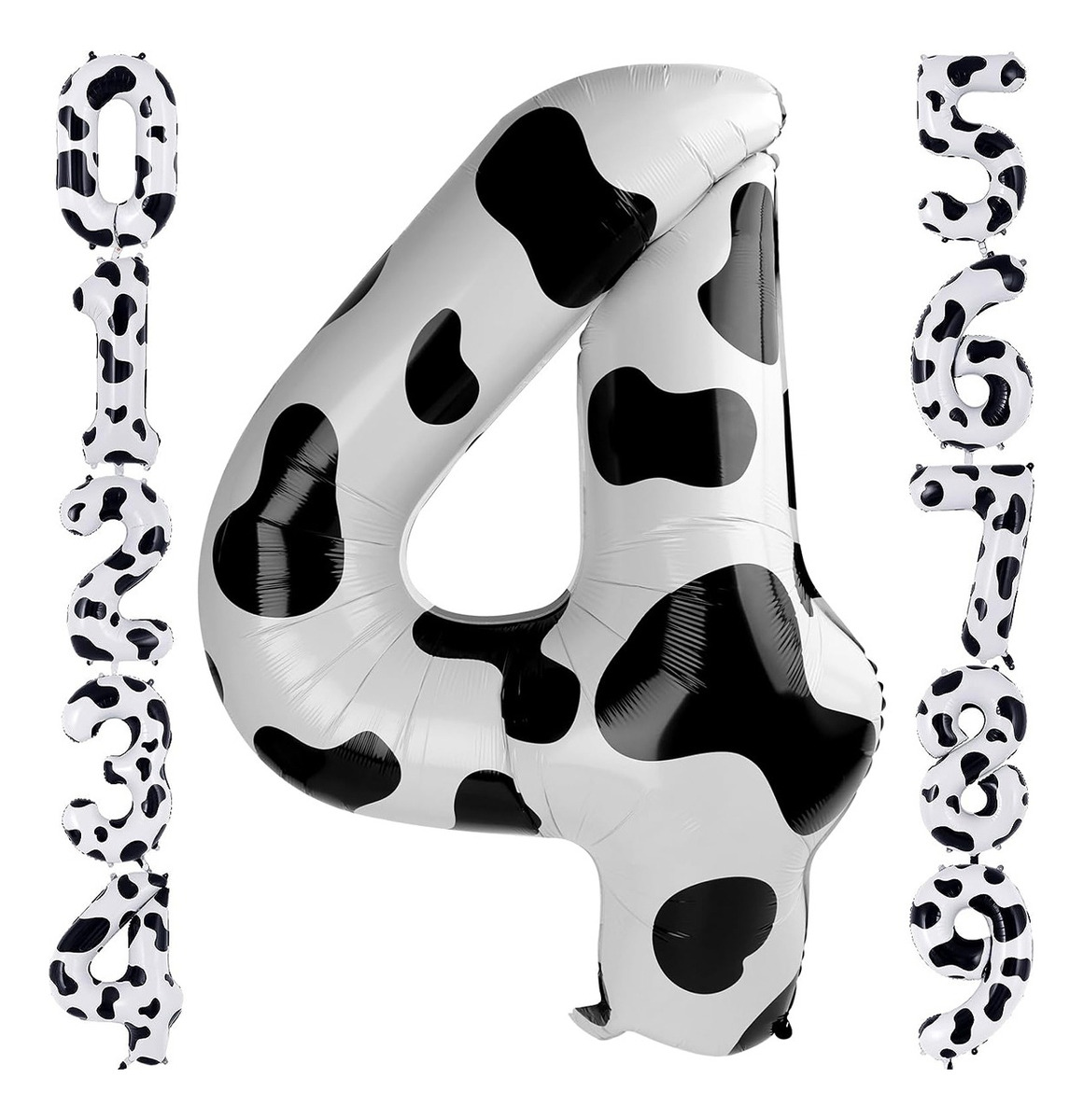 Foto 2 pulgar | Decoraciones De Cumpleaños Con Globos Con Estampado De Vaca 4
