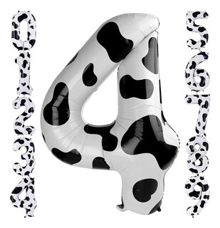Foto 1 | Decoraciones De Cumpleaños Con Globos Con Estampado De Vaca 4