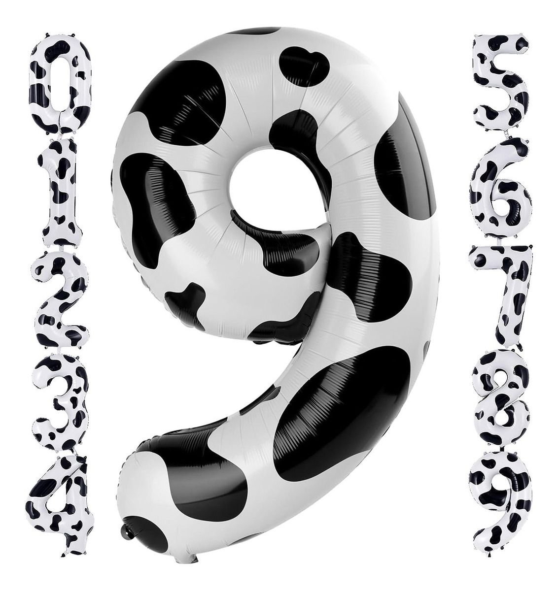 Decoraciones De Cumpleaños Con Globos Con Estampado De Vaca 9