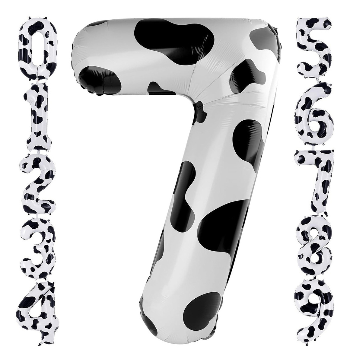 Decoraciones De Cumpleaños Con Globos Con Estampado De Vaca 7