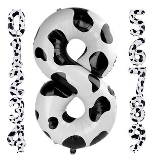 Foto 1 | Decoraciones De Cumpleaños Con Globos Con Estampado De Vaca 8