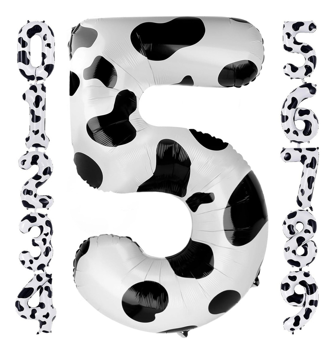 Decoraciones De Cumpleaños Con Globos Con Estampado De Vaca 5