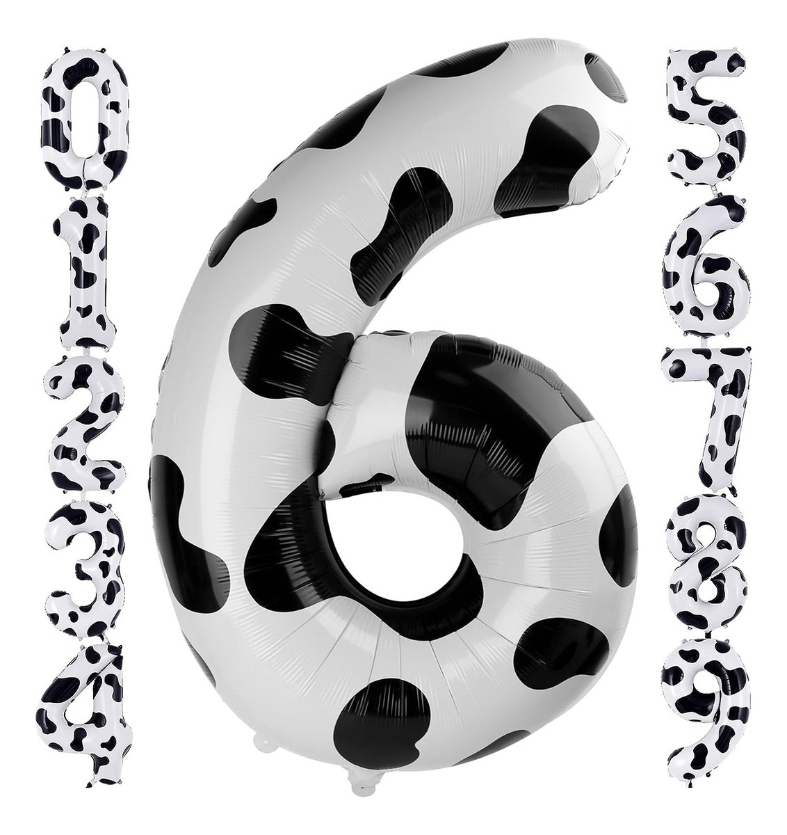 Decoraciones De Cumpleaños Con Globos Con Estampado De Vaca 6