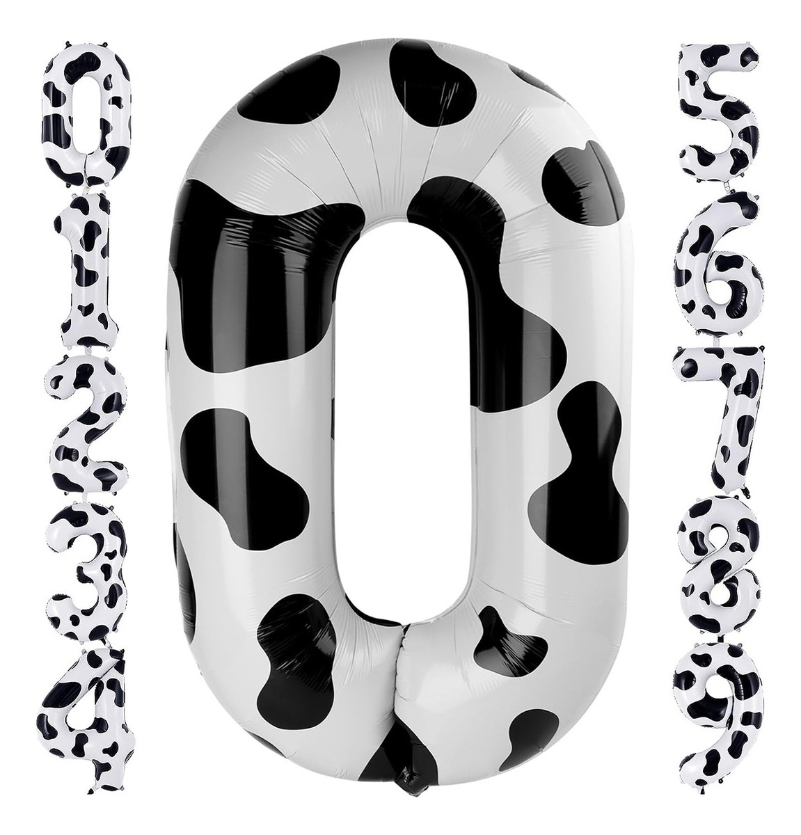 Decoraciones De Cumpleaños Con Globos Con Estampado De Vaca 0