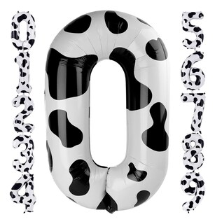 Foto 1 | Decoraciones De Cumpleaños Con Globos Con Estampado De Vaca 0
