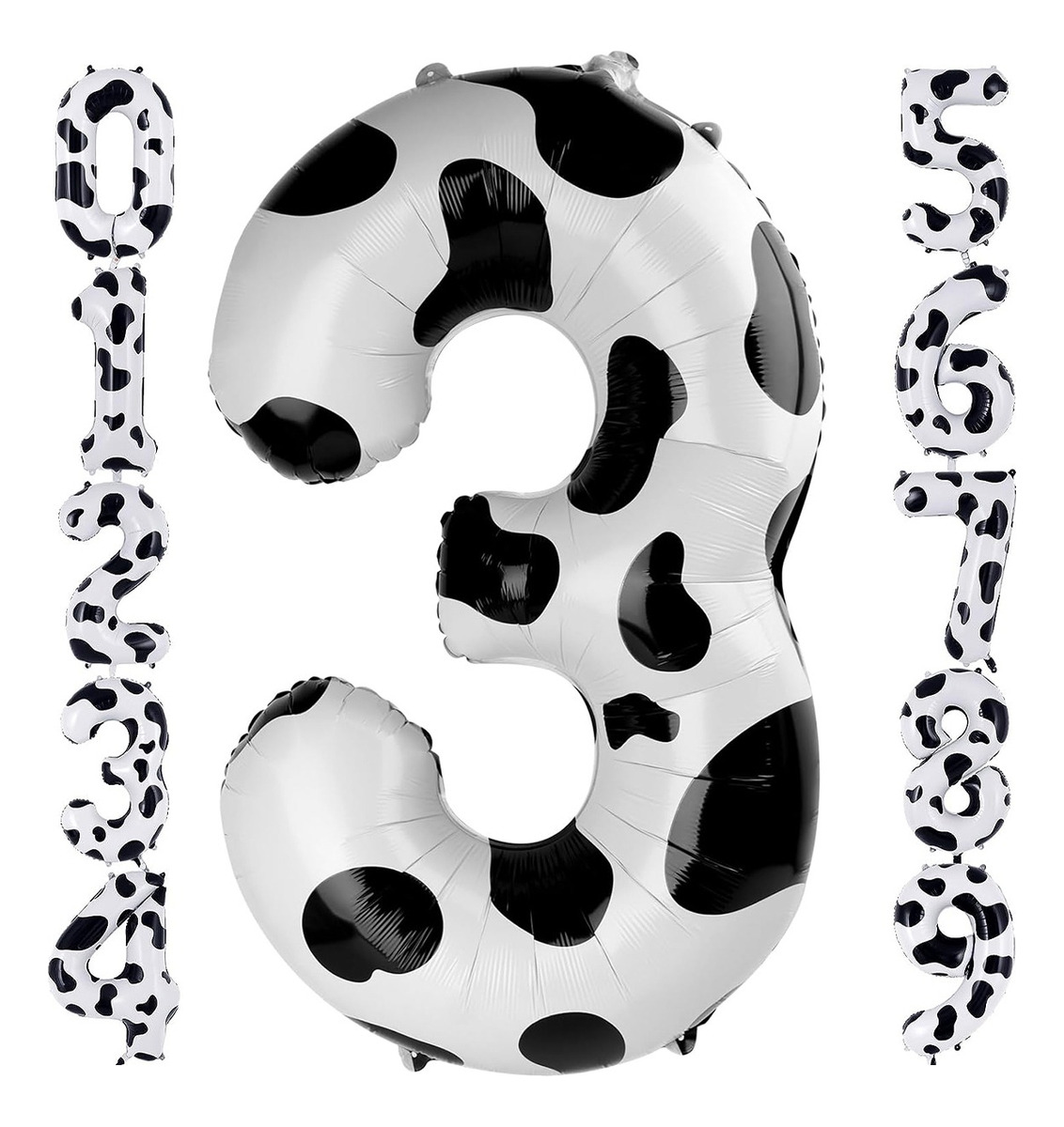 Foto 2 pulgar | Decoraciones De Cumpleaños Con Globos Con Estampado De Vaca 3