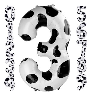 Foto 1 | Decoraciones De Cumpleaños Con Globos Con Estampado De Vaca 3