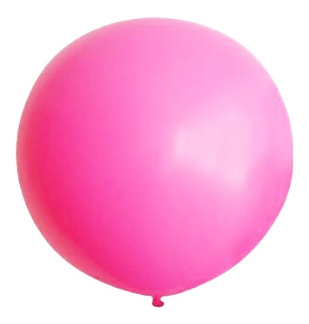 Globo Latex Gigante Esfera 36 Pulgadas Jumbo 90cm Rosa Fuerte