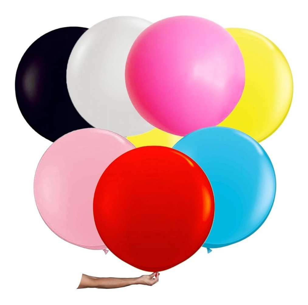 Foto 4 pulgar | Globo Latex Gigante Esfera 36 Pulgadas Jumbo 90cm Rosa Claro