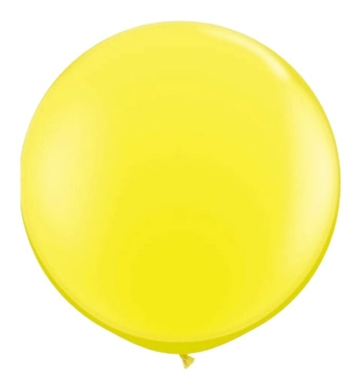 Globo Latex Gigante Esfera 36 Pulgadas Jumbo 90cm Amarillo