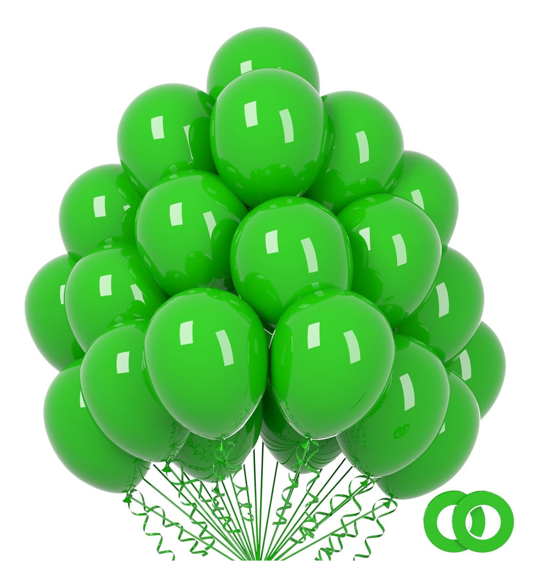Globos de Látex Wünd Verde 100 Piezas