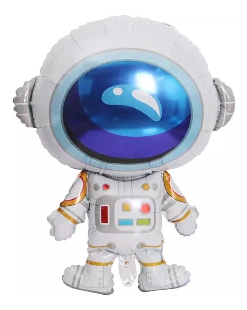 Foto 4 pulgar | 5 Globos Metálicos De Astronauta Cohete Fiestas Cumpleaños