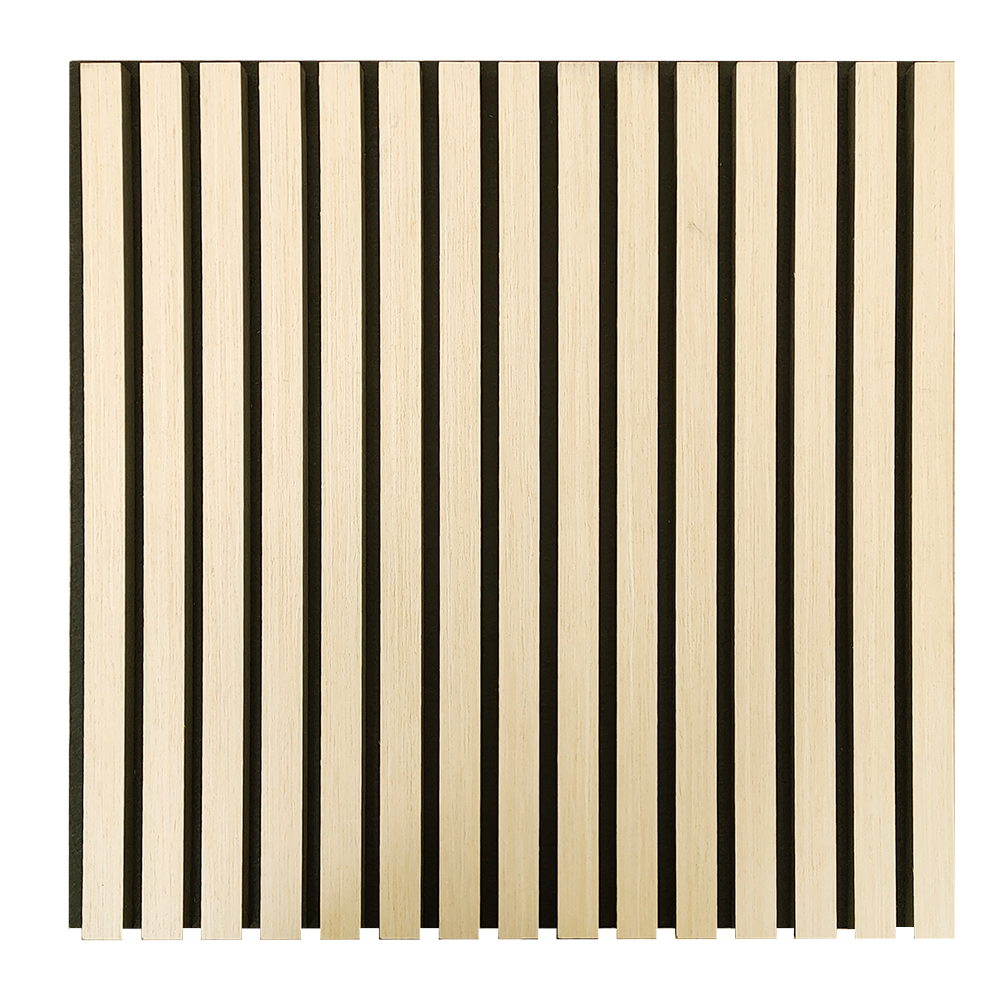 Lambrin Acústico Eucalipto para Muro 60 x 60cm tipo Madera 4 Piezas