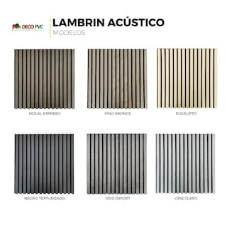 Foto 3 | Lambrin Acústico Eucalipto para Muro 60 x 60cm tipo Madera 4 Piezas
