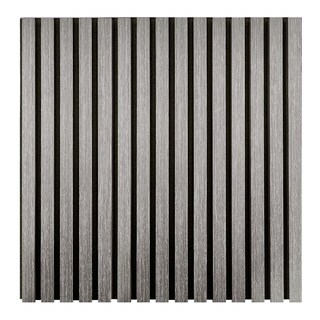 Foto 1 | Lambrín Acústico Gris Oxford para Muro Tipo Madera 60 x 60 cm 4 piezas