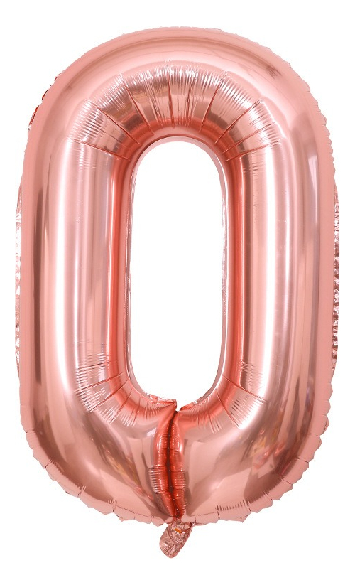 Globo Metálico Wünd Rosa Nro. 0