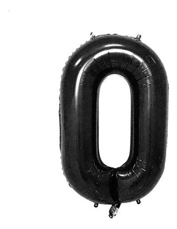 Globo Metálico Wünd Negro Nro. 0