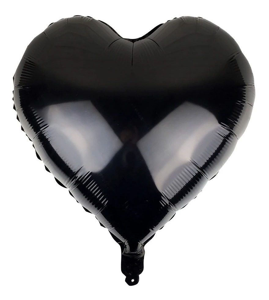 Foto 3 pulgar | 10 Globo Metalico Corazon 18pul Arma Tu Paquete De 10 En 10 Negro