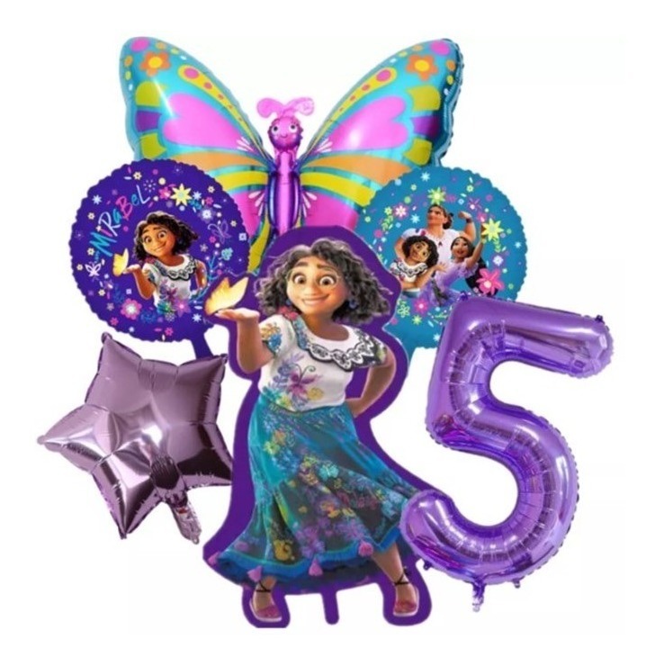Foto 3 pulgar | Kit Globos Mirabel Madrigal Encanto 5